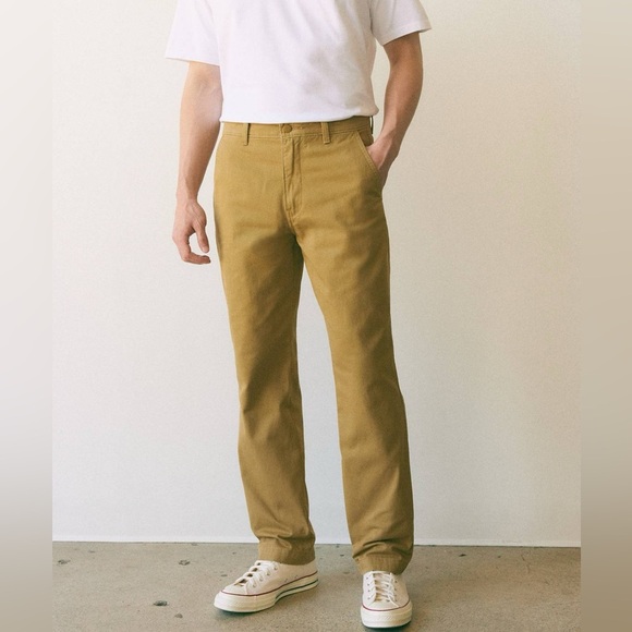 Abercrombie & Fitch Tan Stretch Straight Leg Chinos 29W - Picture 1 of 6